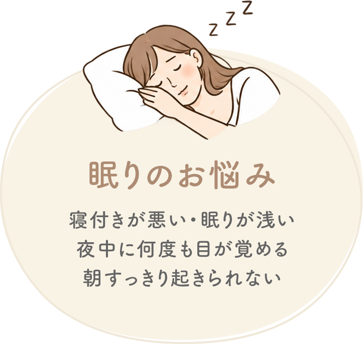 眠りのお悩み